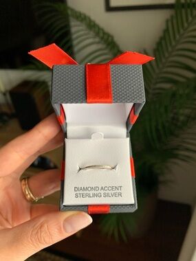 Diamonds, 14K Rose Gold/Sterling Silver Ring